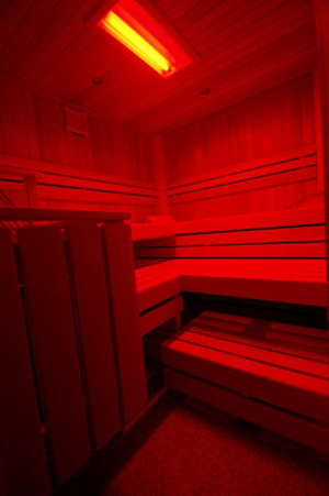 Sauna mit Lichttherapie 